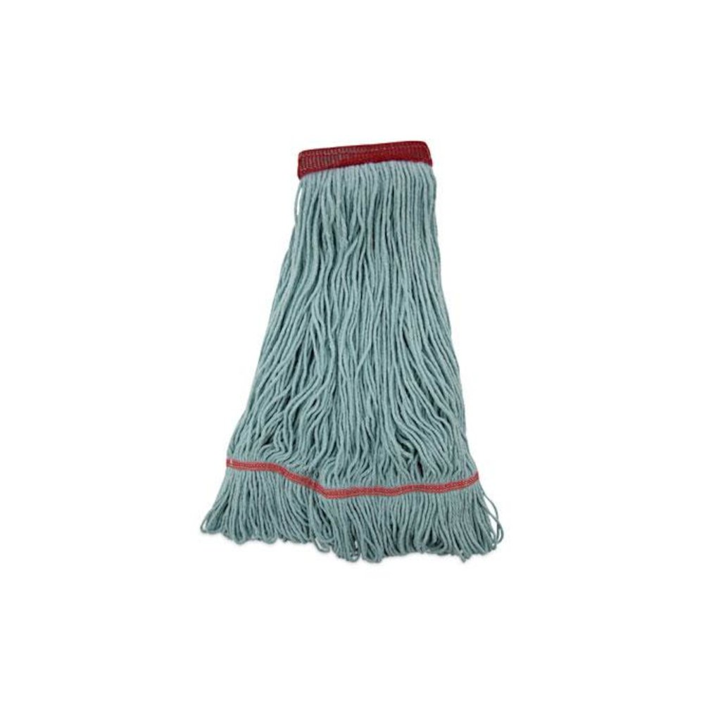 EchoMop with Looped-End Wet Head, Cotton/Rayon/Synthetic, Large, Blue, 12/Carton. Picture 1