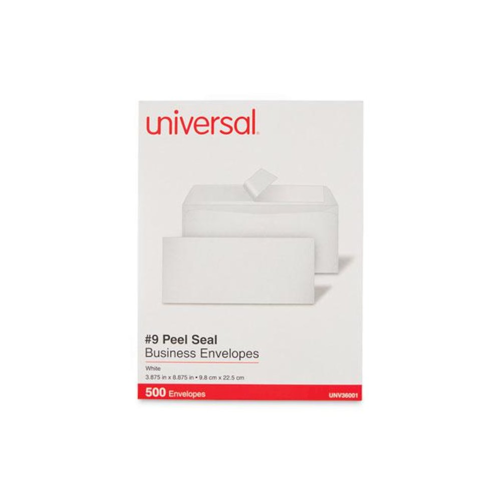 Peel Seal Strip Business Envelope, #9, Square Flap, Self-Adhesive Closure, 3.88 x 8.88, White, 500/Box. Picture 4
