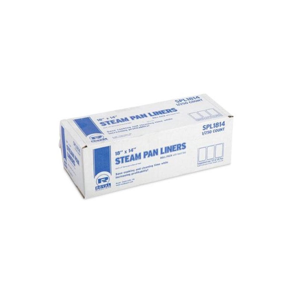Steam Pan Liners for 1/3-Size Pans, Includes Twist-Ties, 18" x 14", Clear, 250/Carton. Picture 2