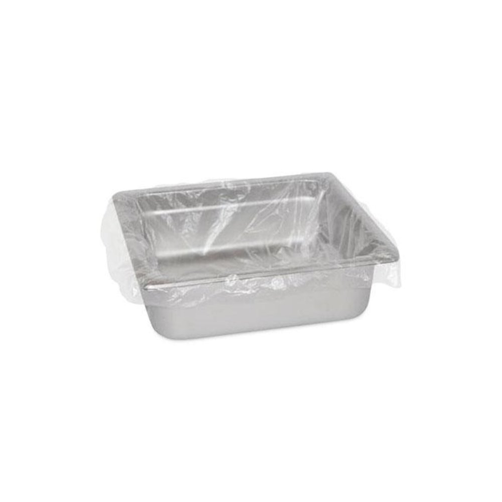 Steam Pan Liners for 1/3-Size Pans, Includes Twist-Ties, 18" x 14", Clear, 250/Carton. Picture 4