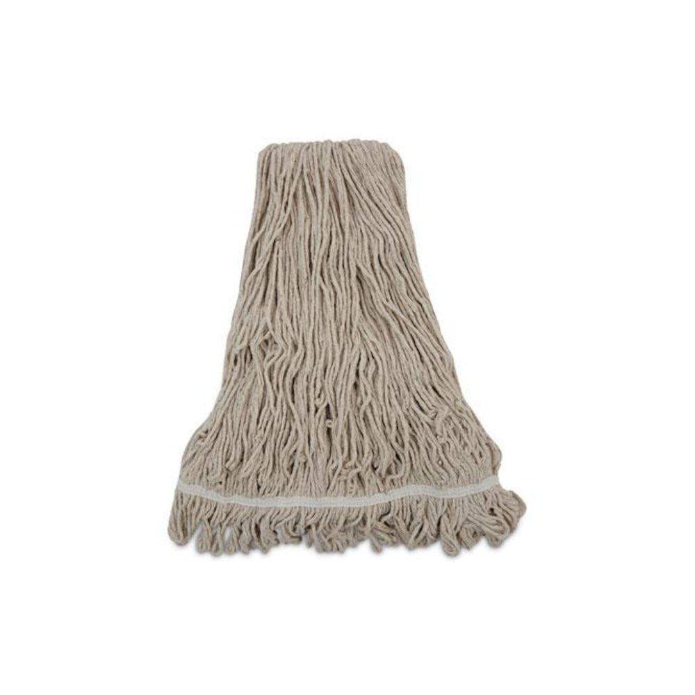 Mop Head, Pro Loop Web/Tailband, Premium Standard Head, Cotton, 32 oz, White, 12/Carton. Picture 1