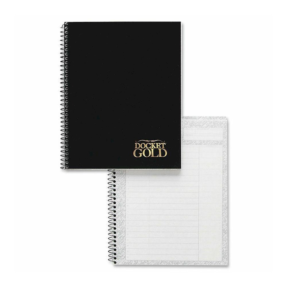 TOPS Docket Gold Wirebound Project Planner - Action - 6 3/4" x 8 1/2" Sheet Size - Wire Bound - Chipboard - White - Chipboard - Perforated, Notepad - 1 Each. Picture 4