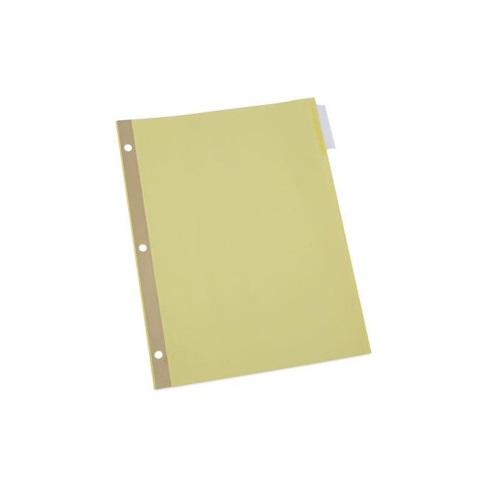 Deluxe Extended Insertable Tab Indexes, 5-Tab, 11 x 8.5, Buff, Clear Tabs, 24 Sets. Picture 1