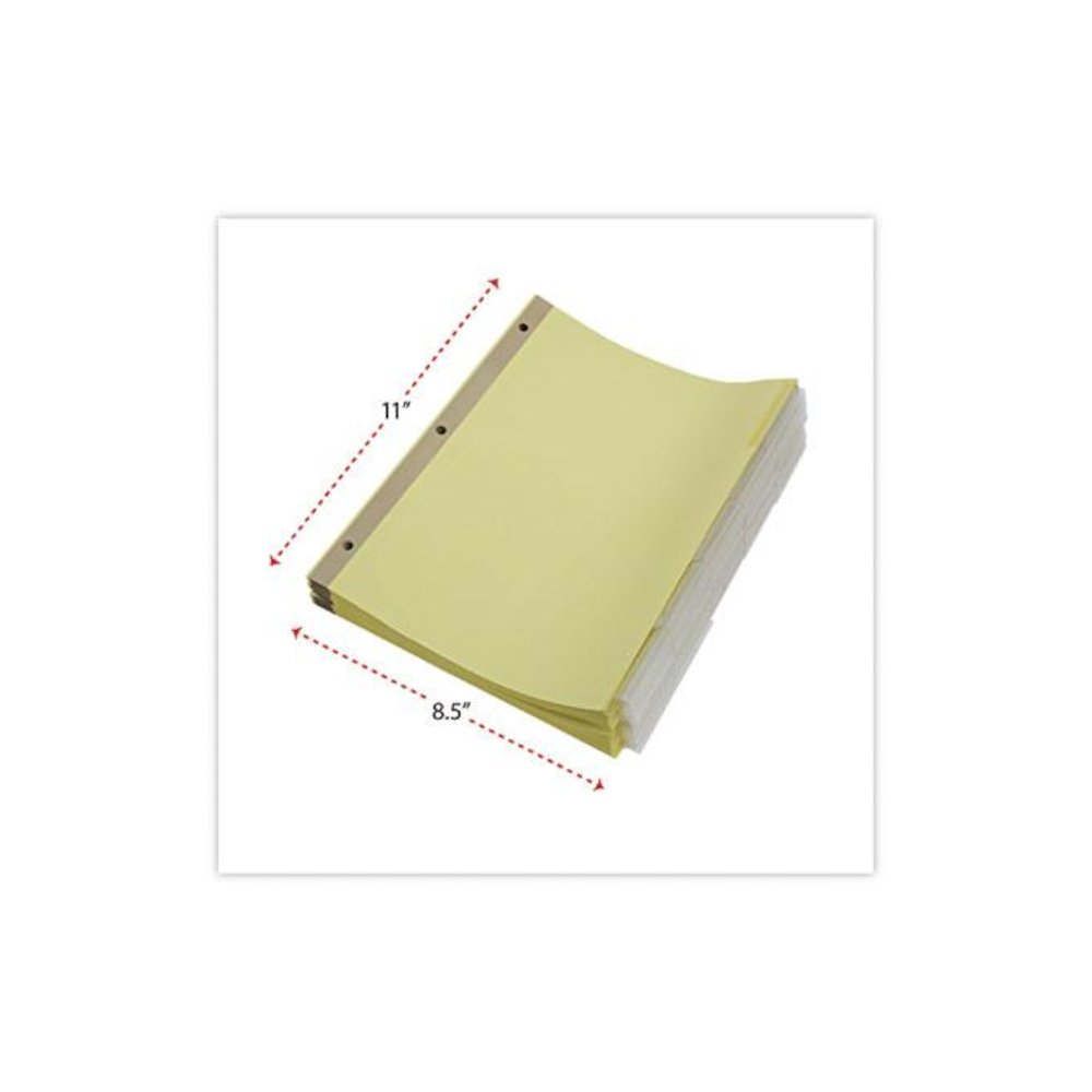 Deluxe Extended Insertable Tab Indexes, 5-Tab, 11 x 8.5, Buff, Clear Tabs, 24 Sets. Picture 2