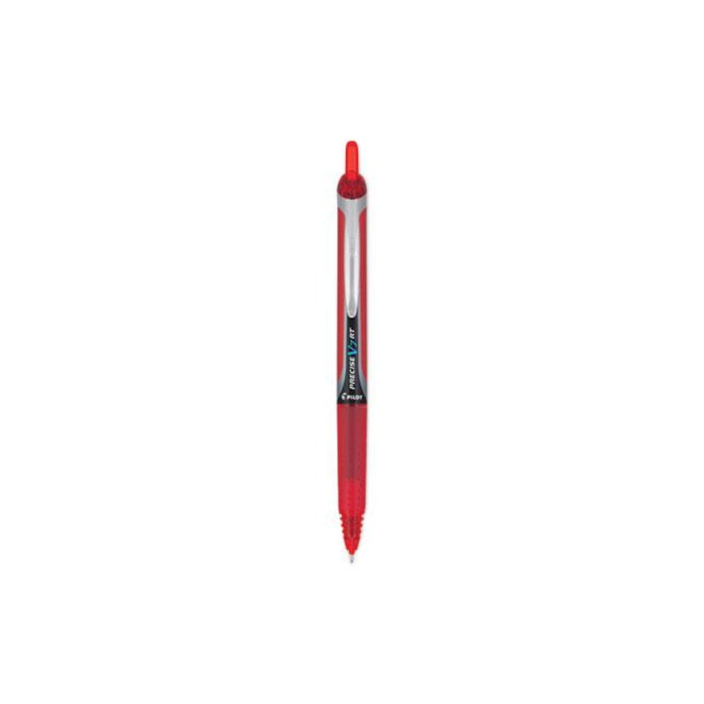 Precise V7RT Rollerball Pen, Retractable, Fine 0.7 mm, Red Ink, Red Barrel. Picture 1