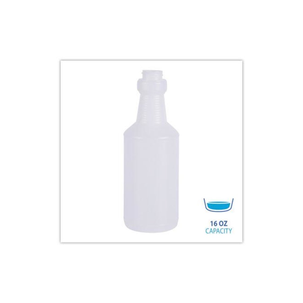 Easy-Grip Plastic Spray Bottle, 16 oz, Clear, 24/Carton. Picture 4