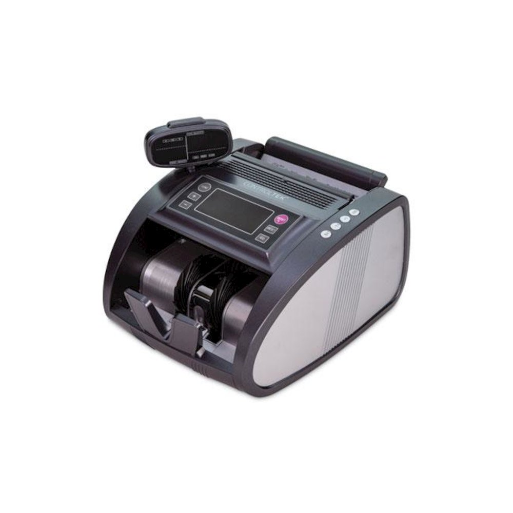 4820 Bill Counter with Counterfeit Detection, 1,200 bills/min, 11.41" x 9.45" x 8.66", Charcoal Gray. Picture 2