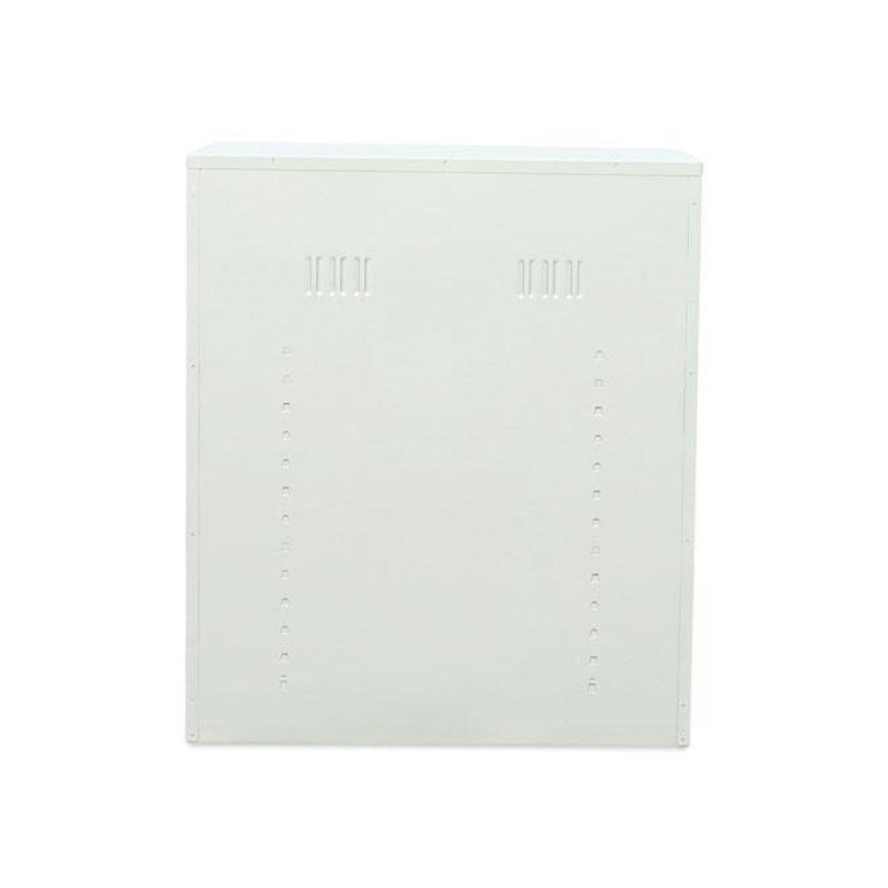 Assembled 42" High Heavy-Duty Welded Storage Cabinet, Two Adjustable Shelves, 36w x 18d, Putty. Picture 6