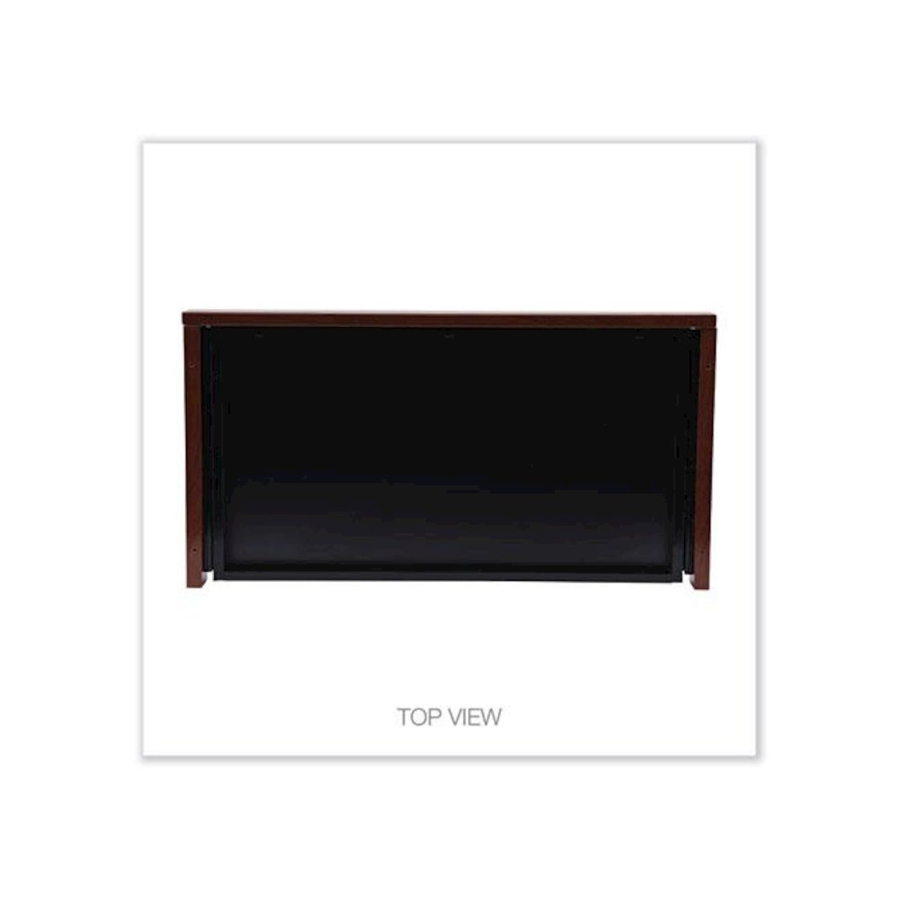 Alera Valencia Series Center Drawer, Laminate, 24.5w x 15d x 2h, Medium Cherry. Picture 7