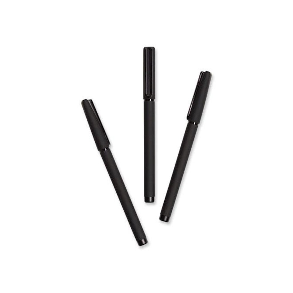 Catalina Soft Touch Porous Point Pen, Stick, Fine 0.7 mm, Black Ink, Black Barrel, Dozen. Picture 6