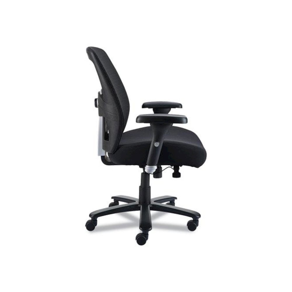 Alera Faseny Series Big and Tall Manager Chair, Supports Up to 400 lbs, 17.48" to 21.73" Seat Height, Black Seat/Back/Base. Picture 2