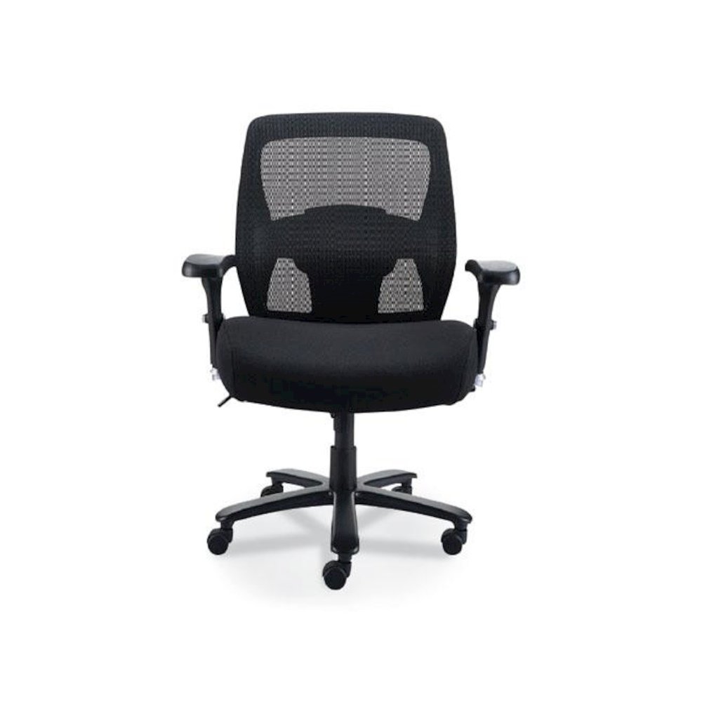 Alera Faseny Series Big and Tall Manager Chair, Supports Up to 400 lbs, 17.48" to 21.73" Seat Height, Black Seat/Back/Base. Picture 1