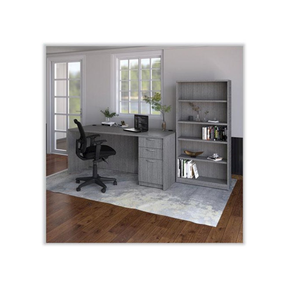 Alera Valencia Series Mobile Pedestal File, Left/Right, 3-Drawer: Box/Box/File, Legal/Letter, Gray, 15.88 x 20.5 x 28.39. Picture 7