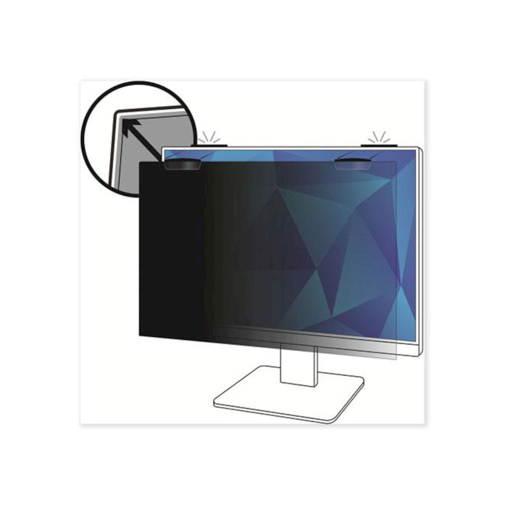 COMPLY Magnetic Attach Privacy Filter for 24" Widescreen Flat Panel Monitor, 16:9 Aspect Ratio. Picture 3