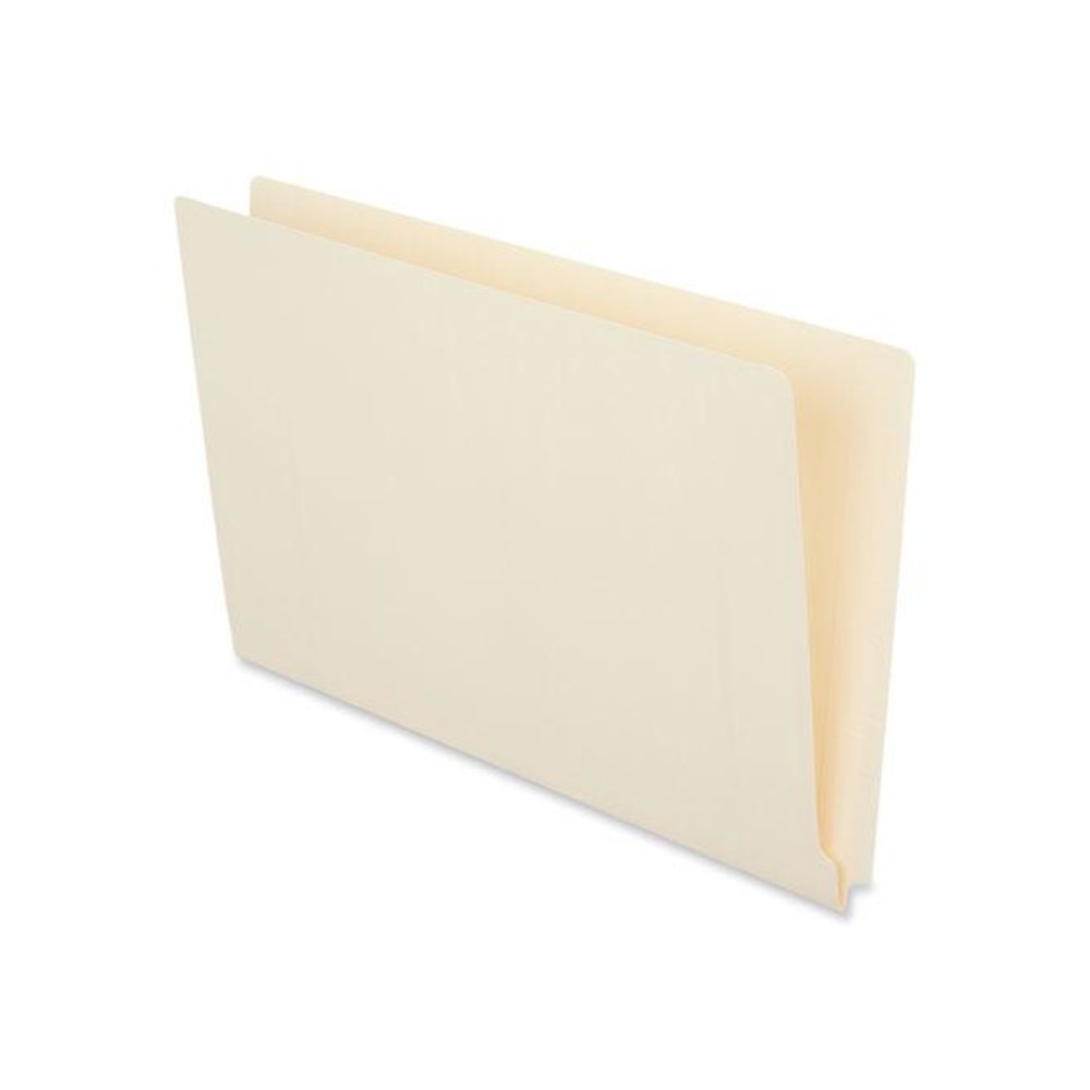 Deluxe Reinforced End Tab Folders, Straight Tabs, Legal Size, 0.75" Expansion, Manila, 100/Box. Picture 4