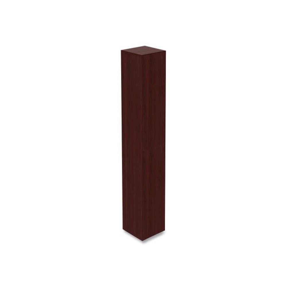 Alera Valencia Series Narrow Profile Bookcase, Six-Shelf, 11.81w x 11.81d x 71.73h, Mahogany. Picture 2
