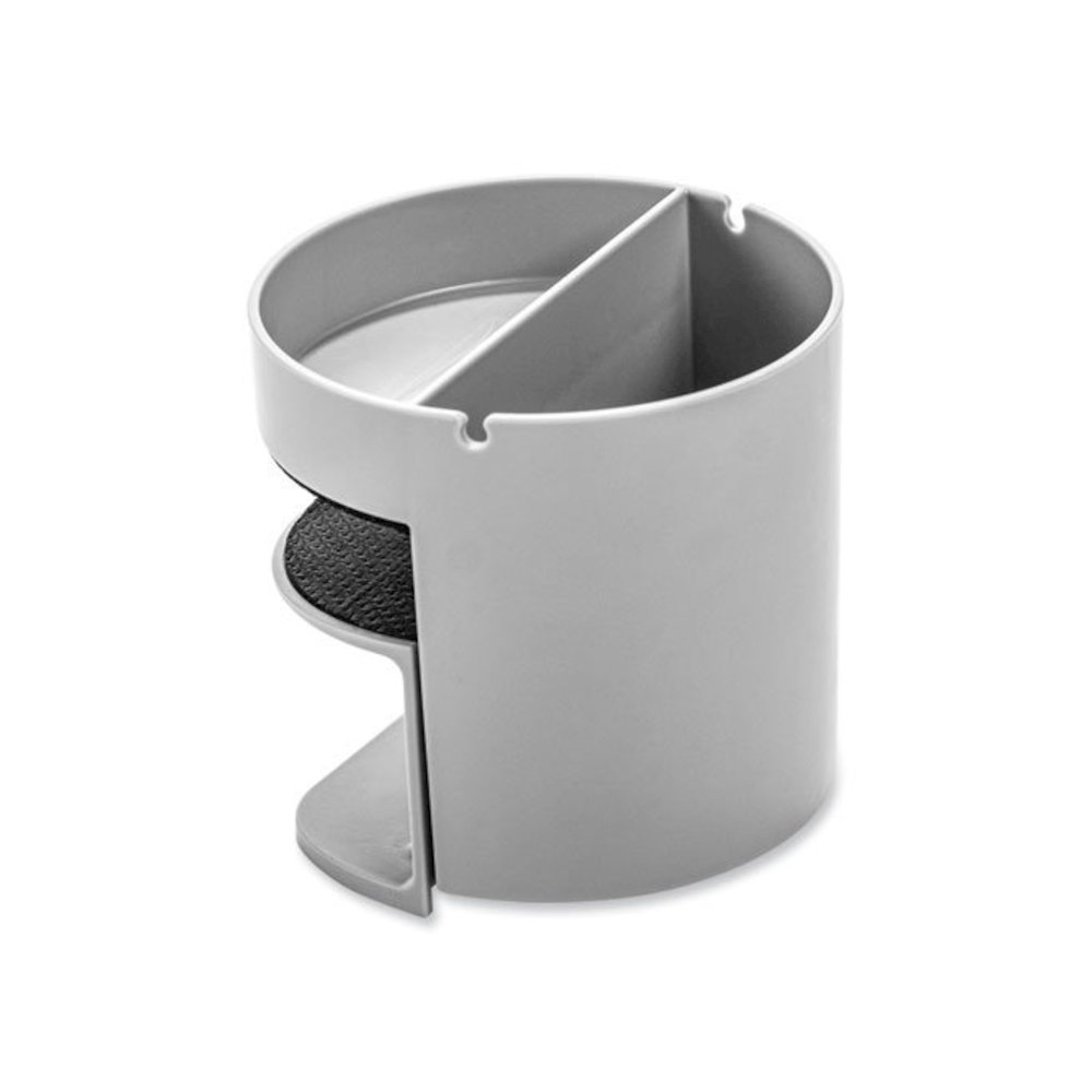 Standing Desk Small Desk Organizer, Two Sections, 3.85 x 3.85 x 3.54, Gray. Picture 6