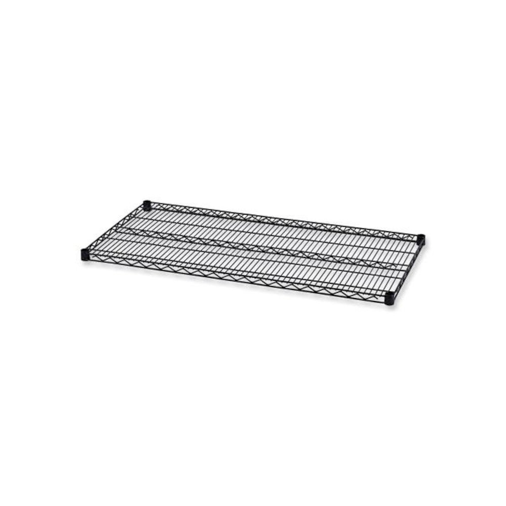 Industrial Wire Shelving Extra Wire Shelves, 48w x 24d, Black, 2 Shelves/Carton. Picture 1