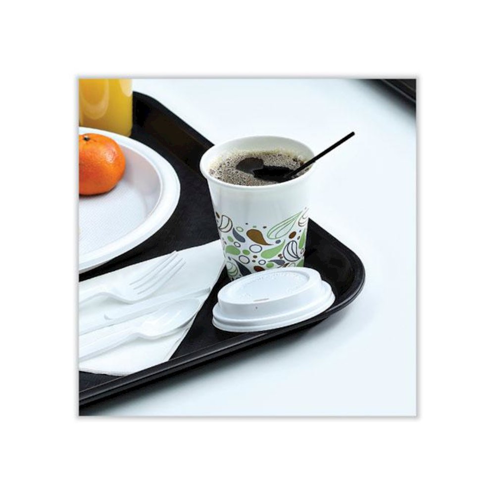 Single-Tube Stir-Straws, 5.25", Polypropylene, Black, 1,000/Pack, 10 Packs/Carton. Picture 5