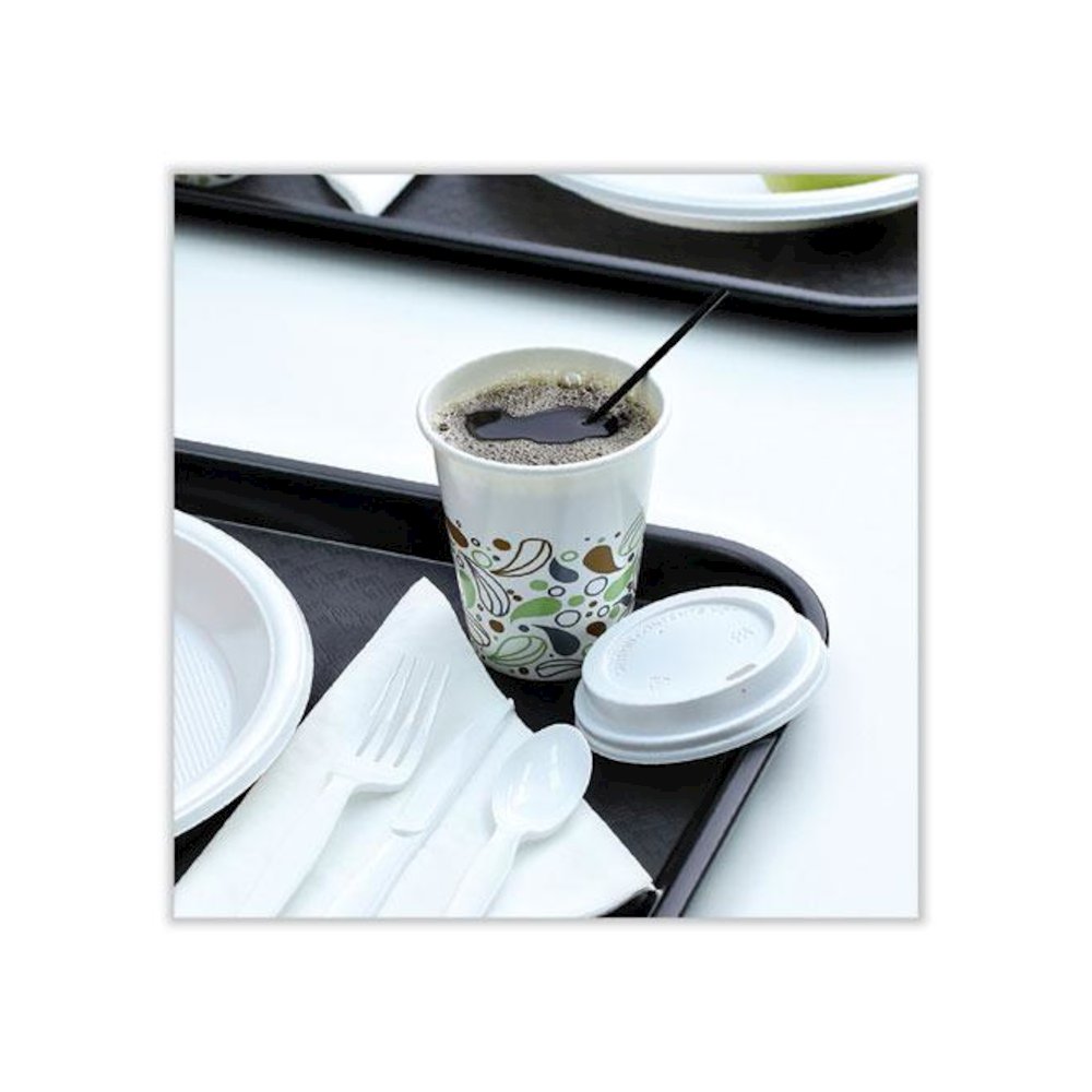 Single-Tube Stir-Straws, 5.25", Polypropylene, Black, 1,000/Pack, 10 Packs/Carton. Picture 7