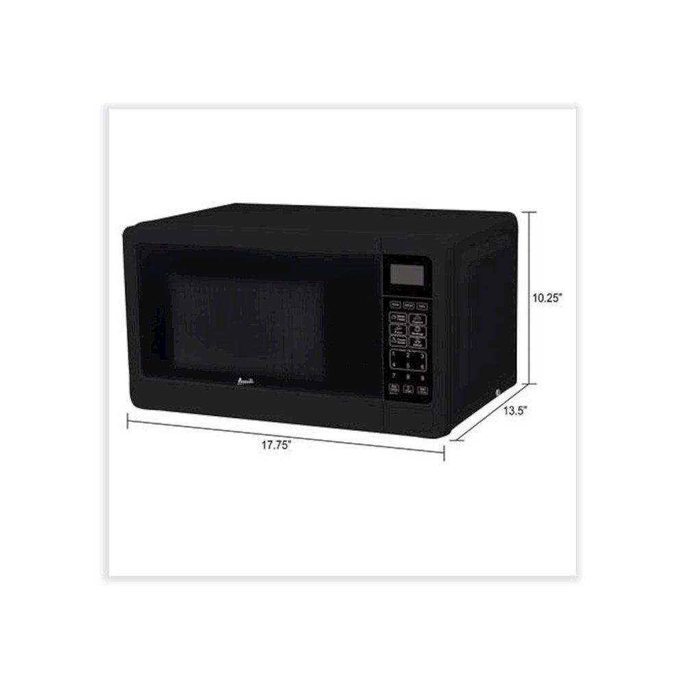 0.7 cu ft Microwave Oven, 700 W, Black. Picture 4