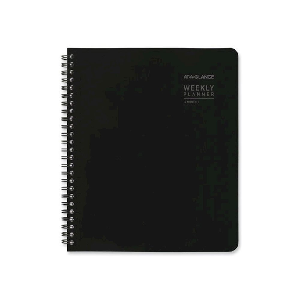 Contempo Lite Academic Year Weekly/Monthly Planner, 8.75 x 7.87, Black Cover, 12-Month (July to June): 2025 to 2026. Picture 4