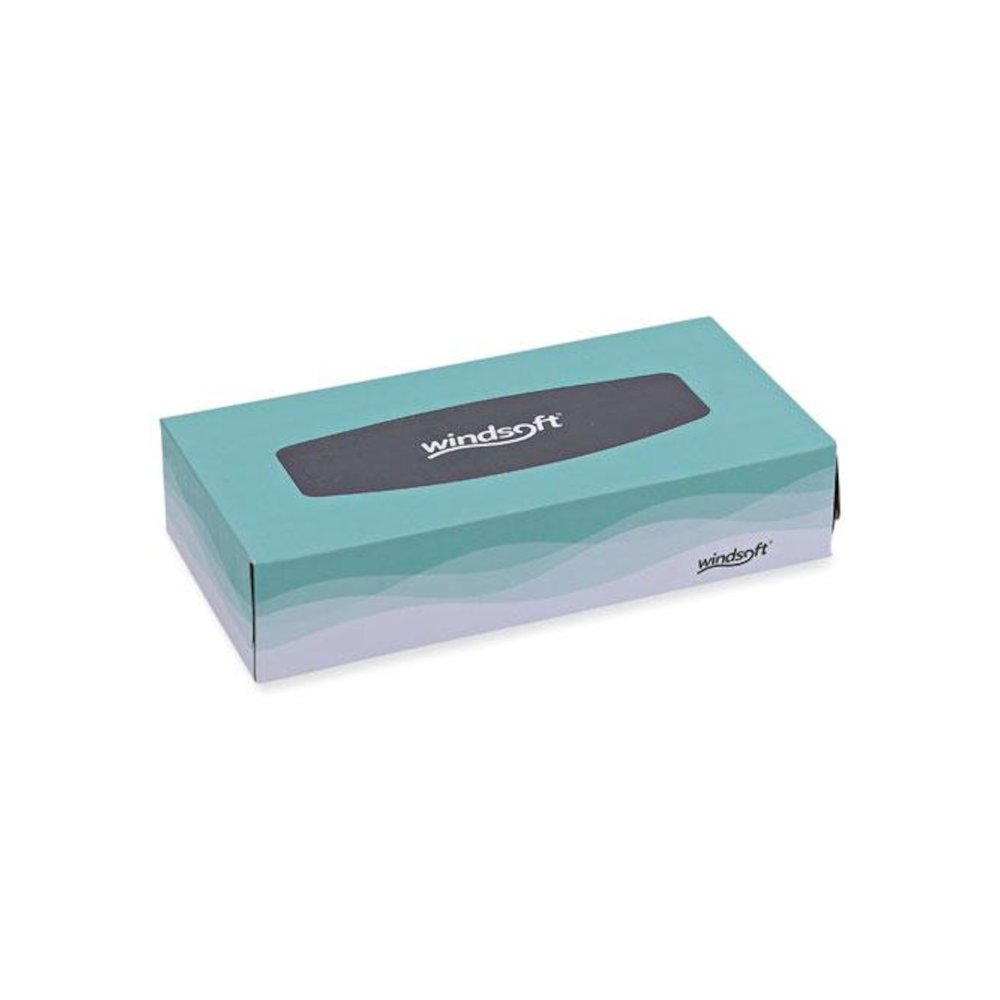 Facial Tissue, Flat Pop-Up Box, 2-Ply, White, 100 Sheets/Box, 30 Boxes/Carton. Picture 6