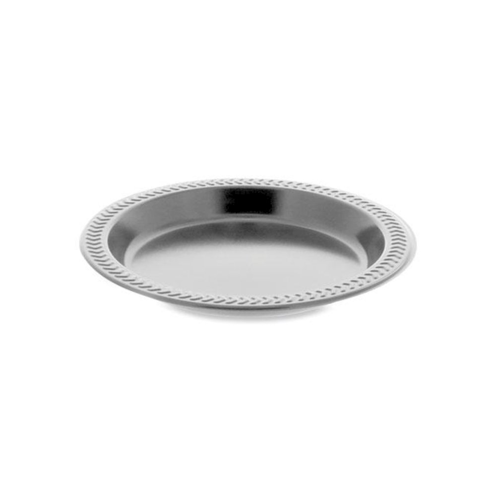 Meadoware Impact Plastic Dinnerware, Plate, 6" dia, Black, 1,000/Carton. Picture 1