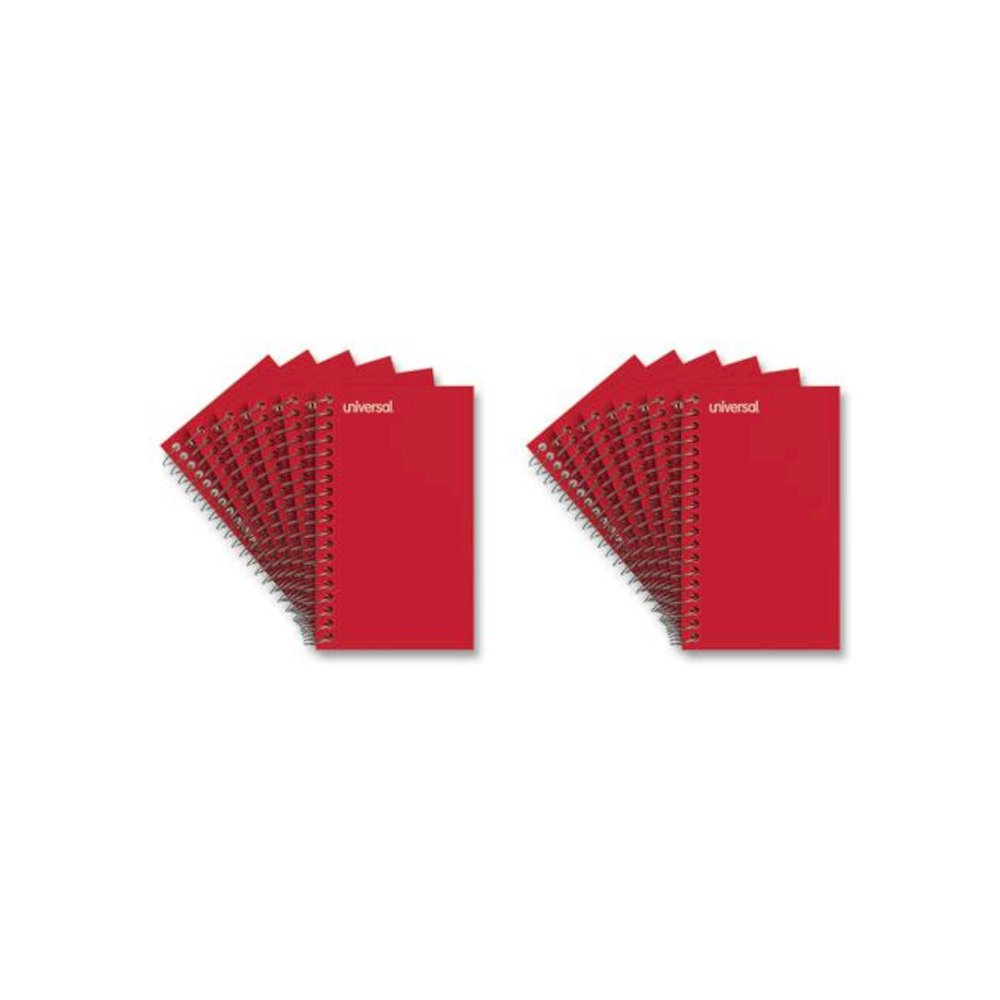 Wirebound Memo Book, Narrow Rule, Red Cover, (50) 5 x 3 Sheets, 12/Pack. Picture 2