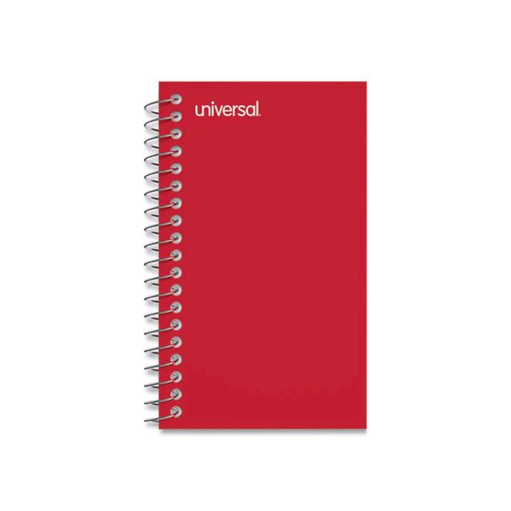 Wirebound Memo Book, Narrow Rule, Red Cover, (50) 5 x 3 Sheets, 12/Pack. Picture 1