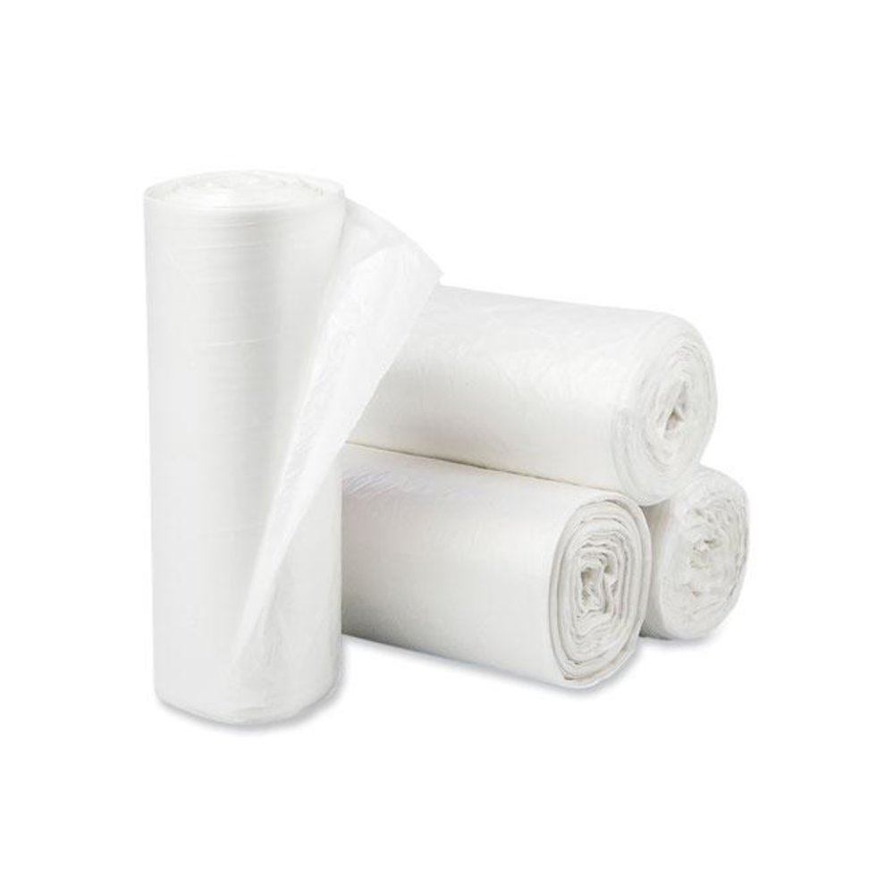 Eco Strong Plus Can Liners, 60 gal, 16 mic, 38" x 58", Natural, Perforated Roll, 200/Carton. Picture 2