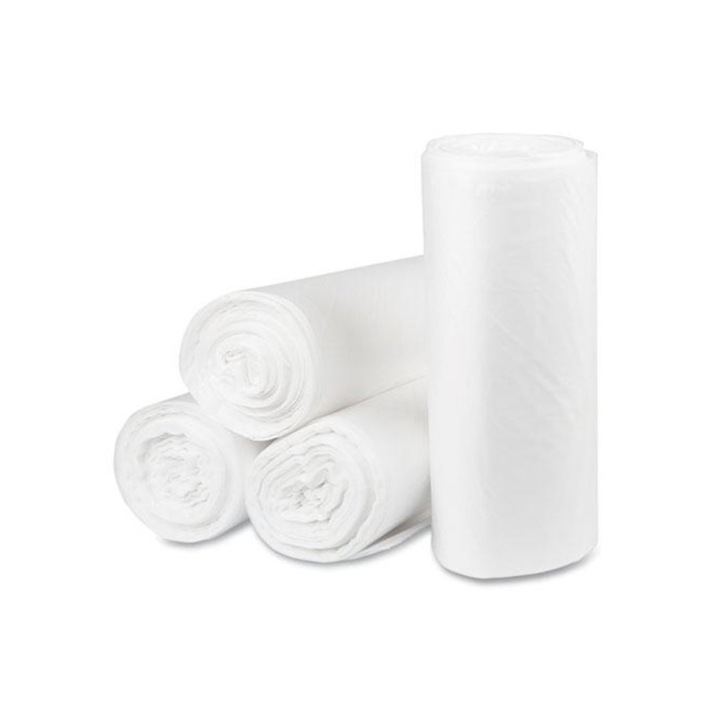 Eco Strong Plus Can Liners, 40 gal, 1.35 mil, 40" x 46", Natural, Perforated Roll, 100/Carton. Picture 1