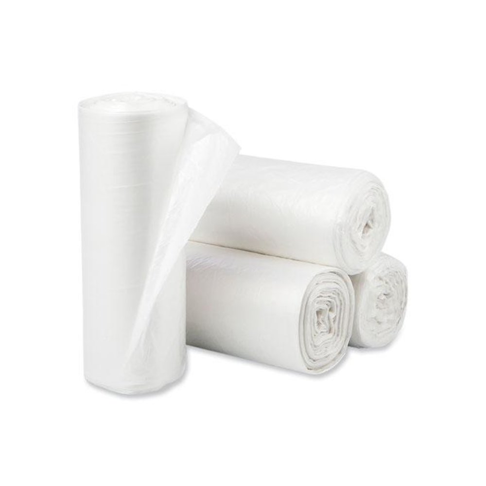 Eco Strong Plus Can Liners, 40 gal, 14 mic, 40" x 46", Natural, Perforated Roll, 250/Carton. Picture 2