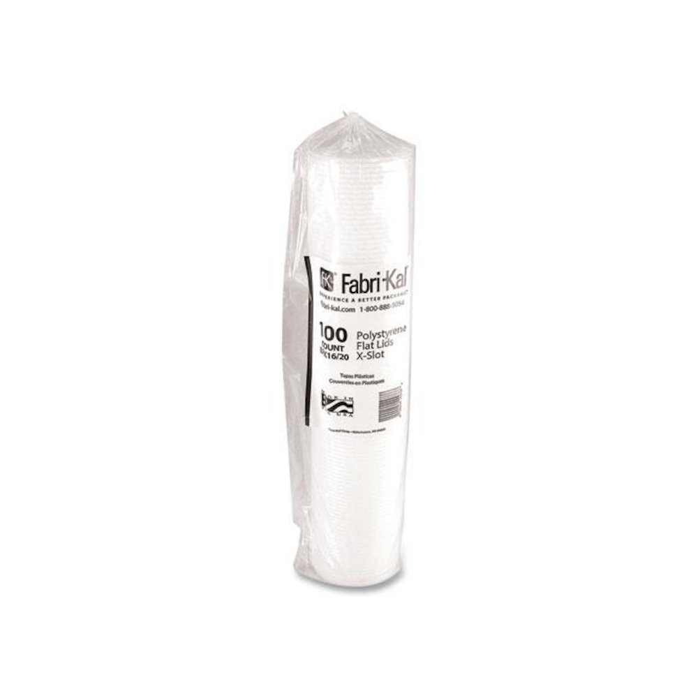 RK Cup Lids, Fits 16 oz to 20 oz Cold Cups, Plastic, Translucent, 1,000/Carton. Picture 3