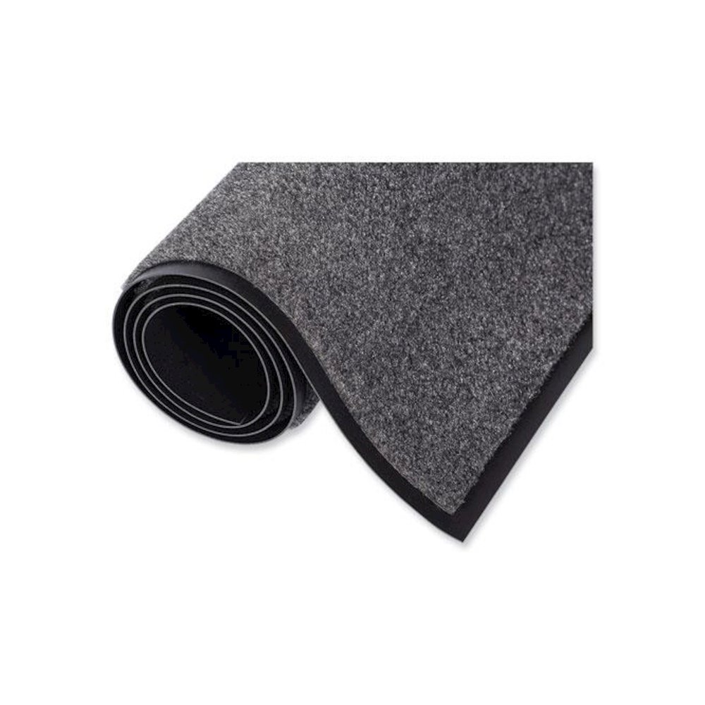 EcoStep Wiper Mat, Rectangular, Charcoal Gray Cut Pile Surface, 24" x 36". Picture 2