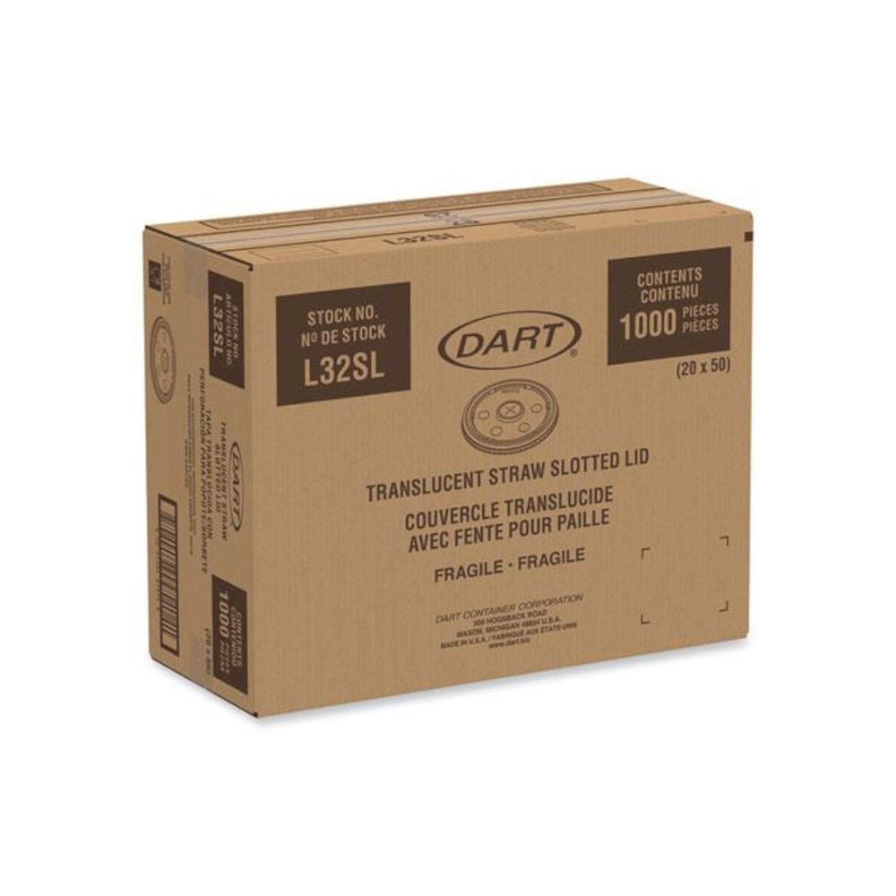 Lids for Foam Cups and Containers, Fits 32 oz/44 oz/60 oz Hot Cups, Plastic, Translucent, 1,000/Carton. Picture 4