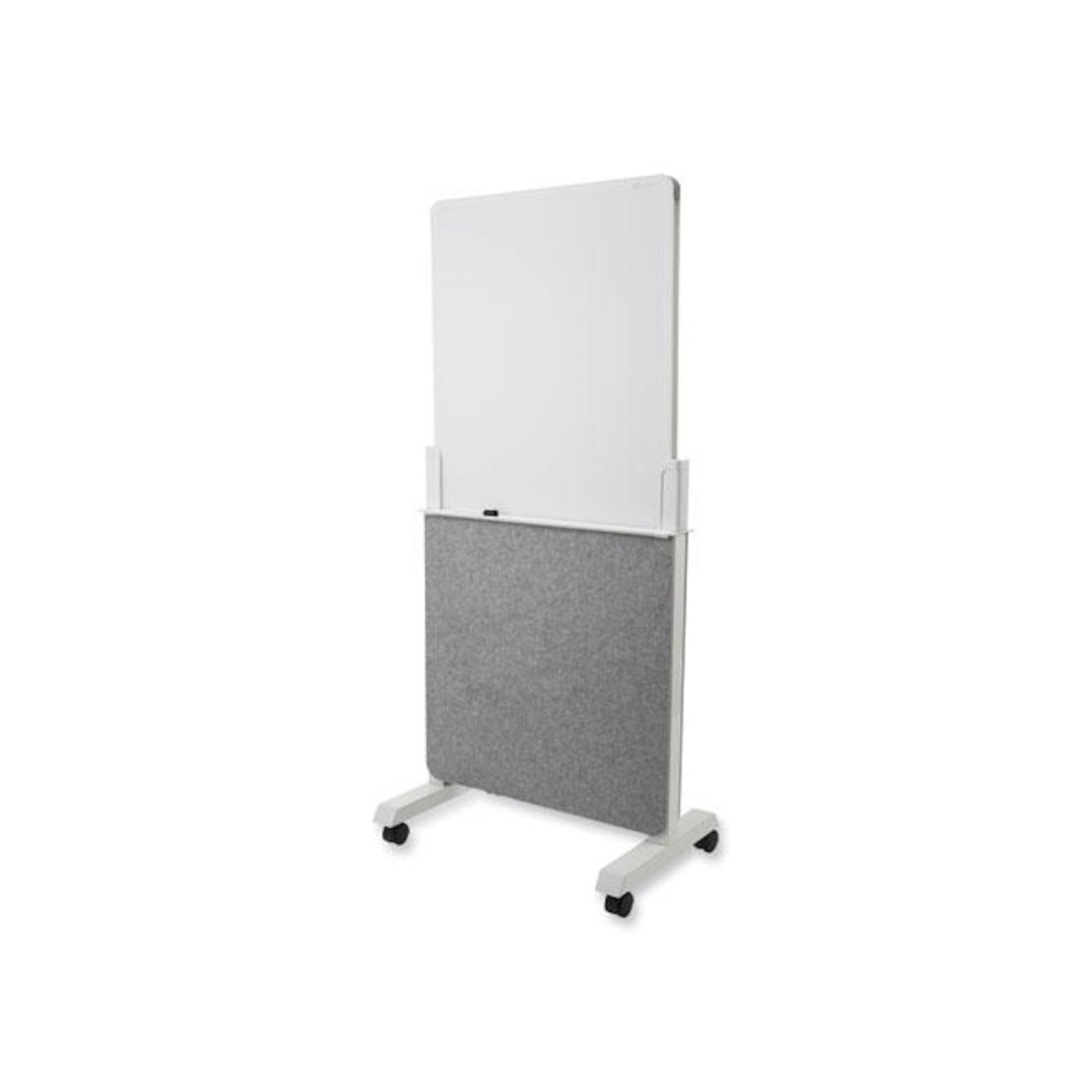 Agile Glass Dry-Erase Easel, 25.5" x 60.5", White Surface. Picture 1