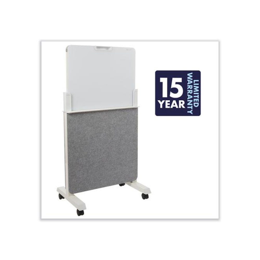 Agile Glass Dry-Erase Easel, 25.5" x 60.5", White Surface. Picture 3