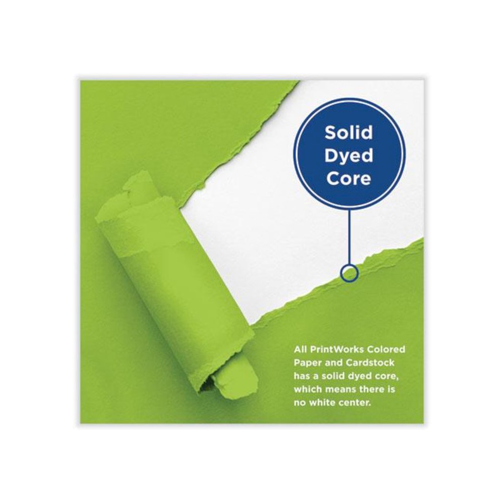 Color Cardstock, 65 lb Cover Weight, 8.5 x 11, Emerald Green, 250/Ream. Picture 4