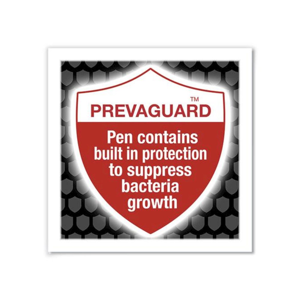 PrevaGuard Round Stic Pen, Stick, Medium 1 mm, Blue Ink, Translucent Blue Barrel, 60/Pack. Picture 4