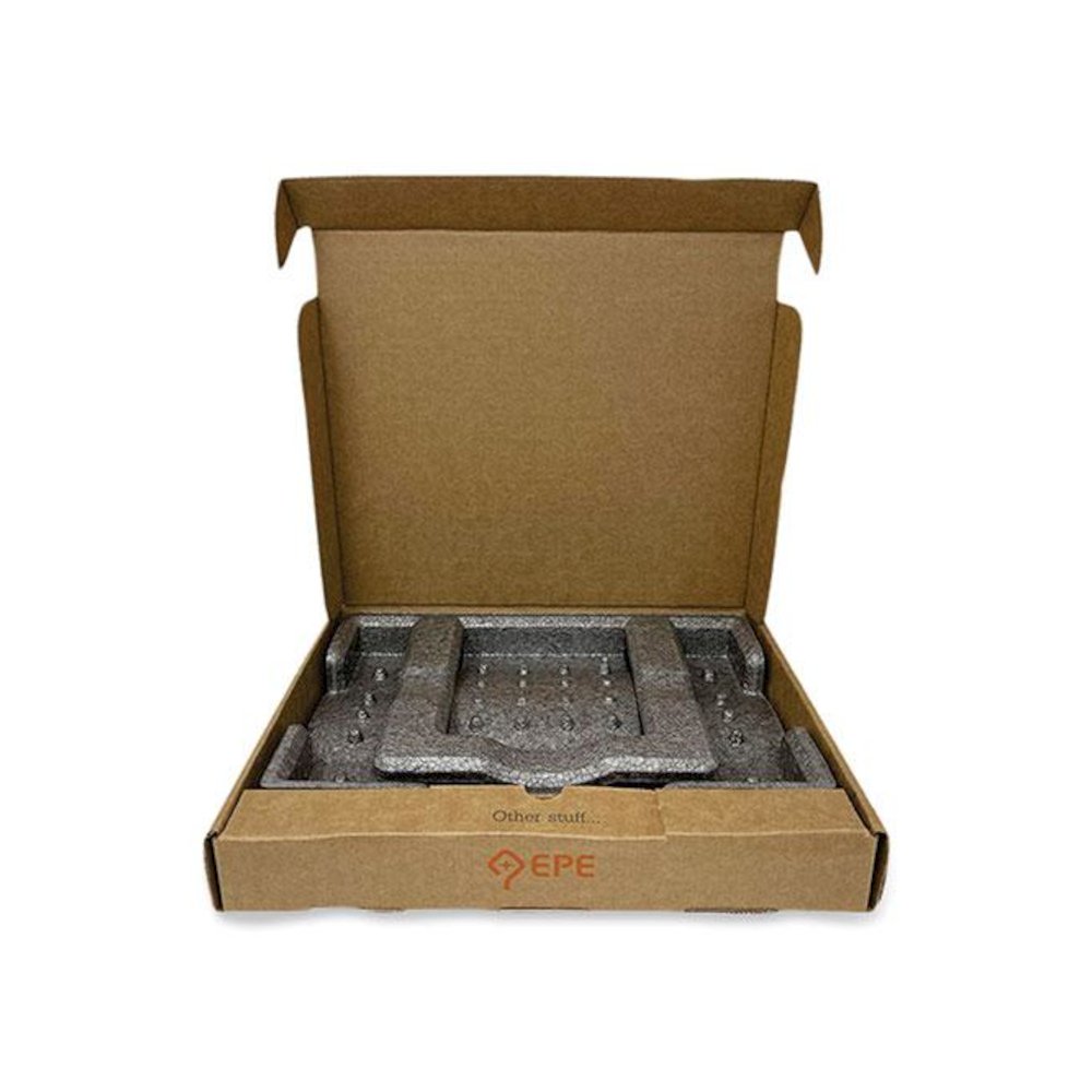 Tablet Shipping Box, One-Piece Foldover (OPF), Medium, 11.75" x 14.25" x 2", Brown Kraft. Picture 2