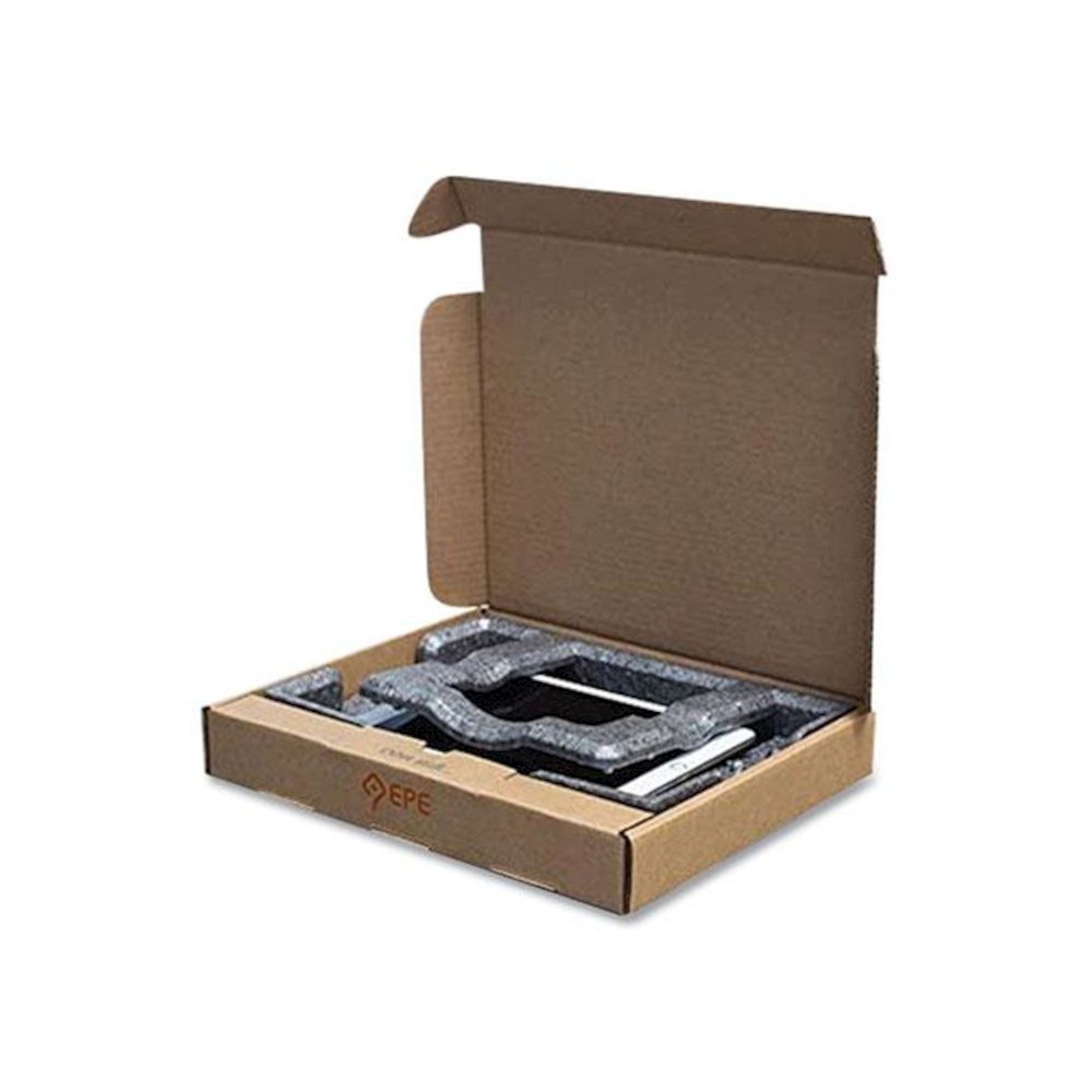 Tablet Shipping Box, One-Piece Foldover (OPF), Medium, 11.75" x 14.25" x 2", Brown Kraft. Picture 3
