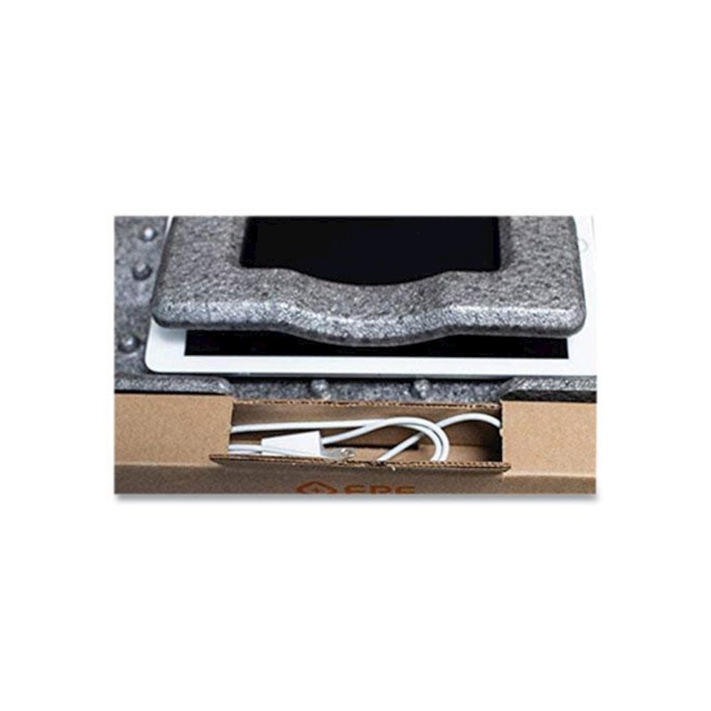 Tablet Shipping Box, One-Piece Foldover (OPF), Medium, 11.75" x 14.25" x 2", Brown Kraft. Picture 4