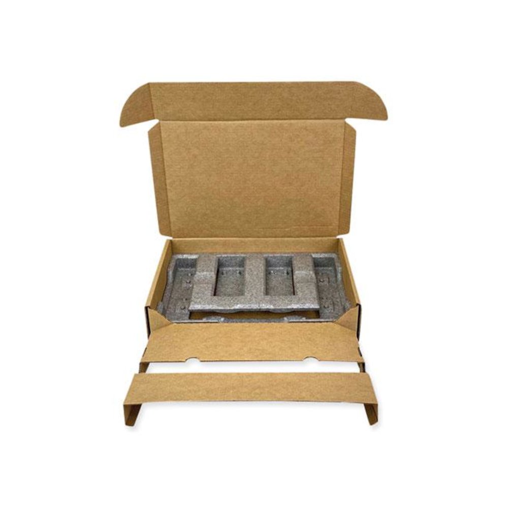 Laptop Shipping Box, One-Piece Foldover (OPF), Large, 17.25" x 11.68" x 3.75", Brown Kraft. Picture 3