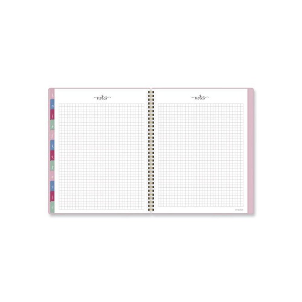 Harmony Weekly/Monthly Poly Planner, 11 x 9.38, Pink Cover, 13-Month: Jan 2026 to Jan 2027. Picture 4