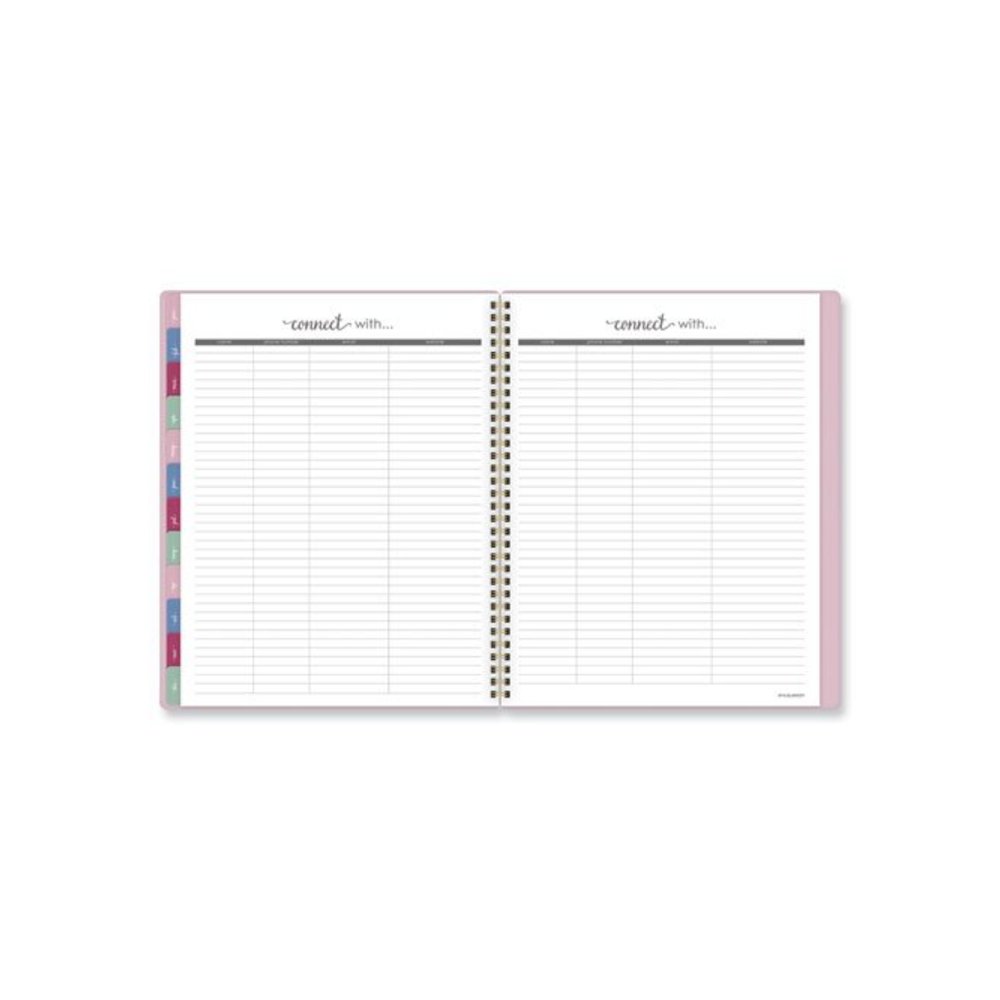 Harmony Weekly/Monthly Poly Planner, 11 x 9.38, Pink Cover, 13-Month: Jan 2026 to Jan 2027. Picture 8