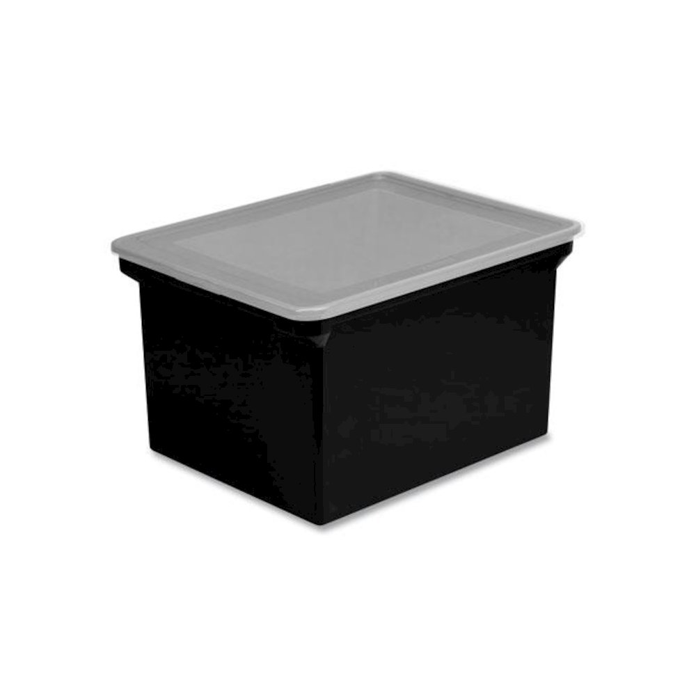 Tote with Comfort Edges, Legal/Letter, 13.9" x 18.3" x 10.6", Black, 4/Carton. Picture 2