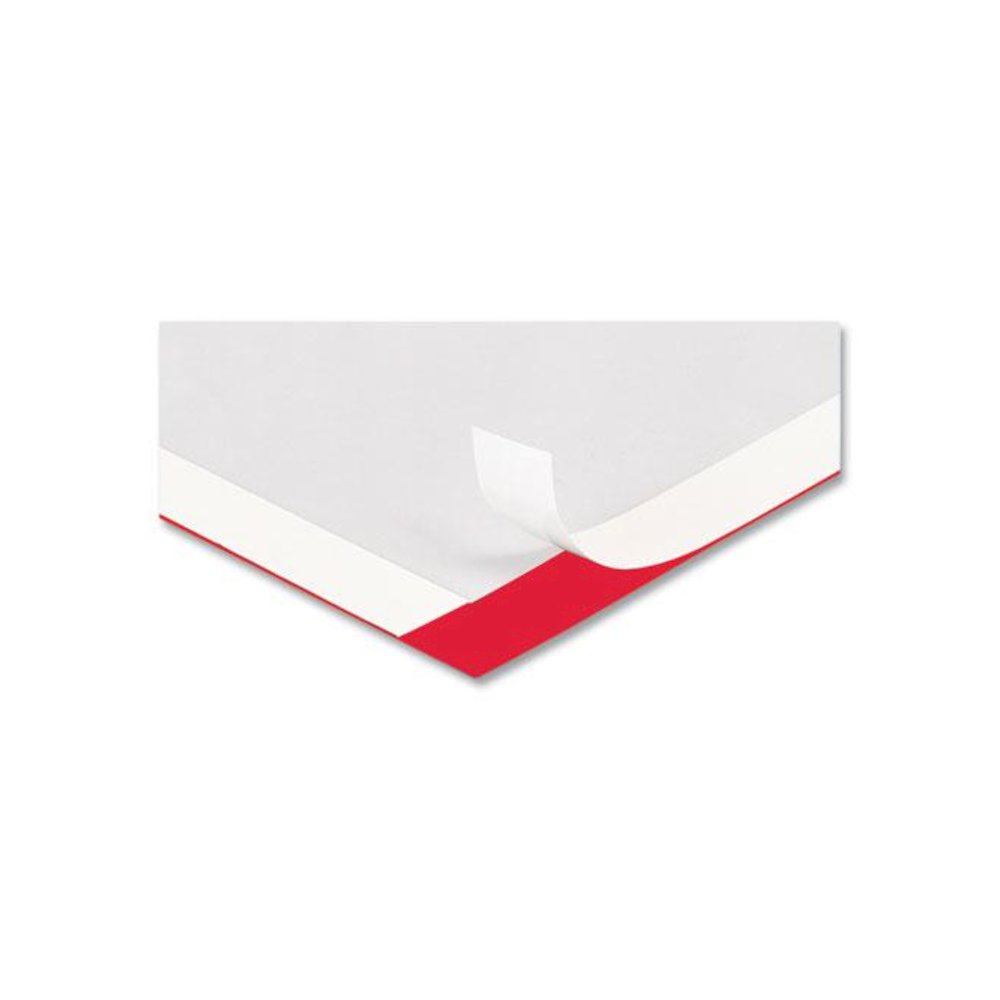 Self Adhesive Sign Holders, 11 x 17 Insert, Clear with Red Border, 2/Pack. Picture 2