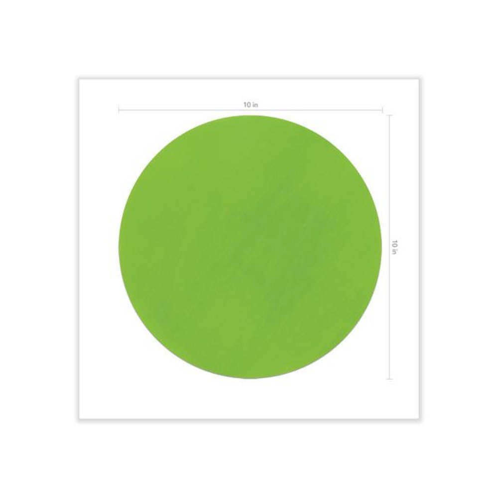 Self Stick Dry Erase Circles, 10" x 10", Assorted Surface, 10/Pack. Picture 2