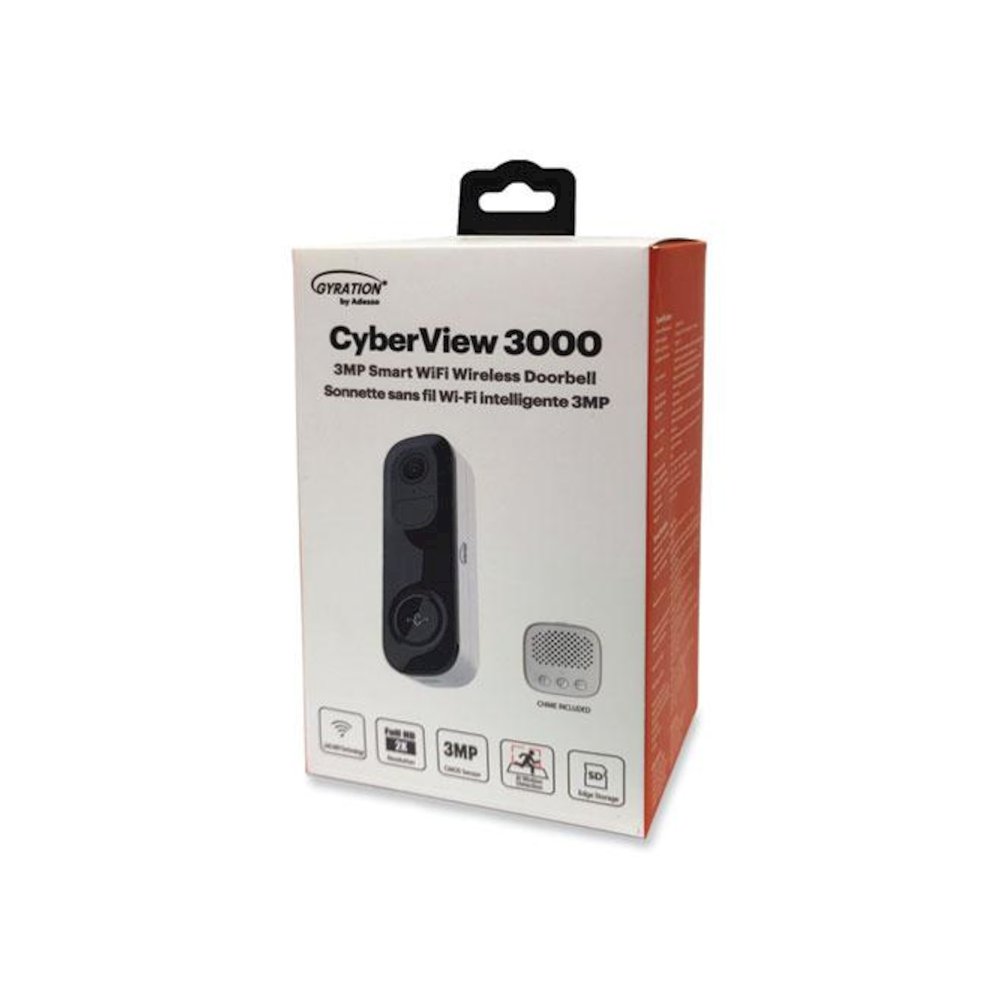 Cyberview 3000 3MP WiFi Wireless Doorbell Camera, 2048 x 1536 Pixels. Picture 4